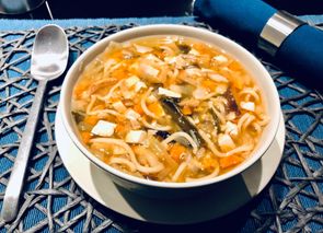 Sopa de miso y verduras