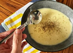 Sopa de patata y bacon