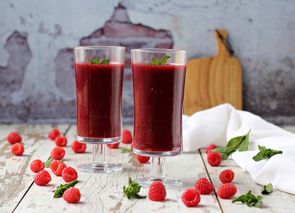 Sorbete de frutos rojos y cava