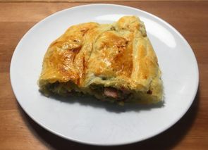 Strudel de puerros