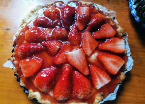 Tarta de fresas Cookimagine