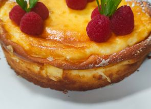 Tarta de queso y miel