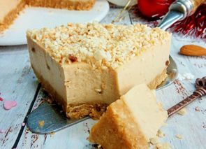 Tarta de turrón de Jijona sin gluten