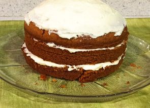 Tarta de zanahoria con frosting de queso