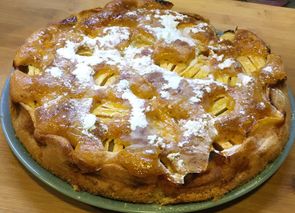 Tarta de manzana casera