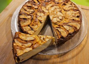 Tarta manzana y queso