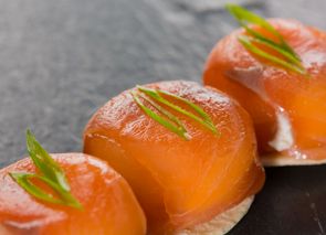 Tartar de salmón ahumado
