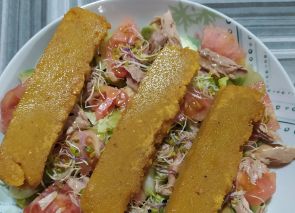 Tofu de lentejas rojas