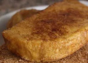 Torrijas caramelizadas al vapor