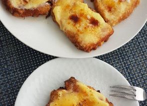 Torrijas con crema caramelizada