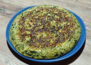 Tortilla de acelgas con atún