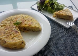 Tortilla de calabacin y patata