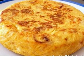 Tortilla de patatas con cebolla para 6