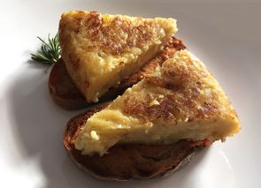 Tortilla de patatas sin huevo