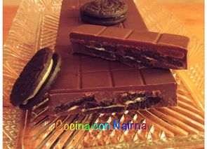 Turrón de chocolate y Oreo