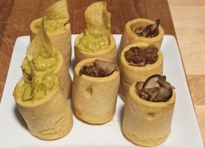 Vasitos de garbanzo rellenos