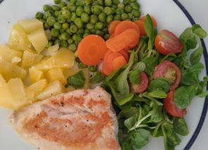 Verduras al vapor (plato Harvard realfooder)