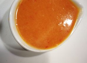 Vinagreta con crema de Pedro Ximénez