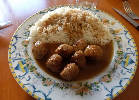 Albóndigas al Pedro Ximénez