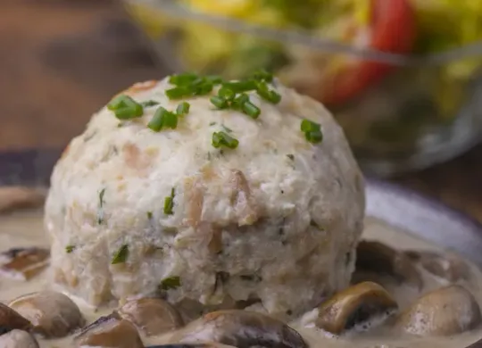 Albóndigas con champiñones a la crema