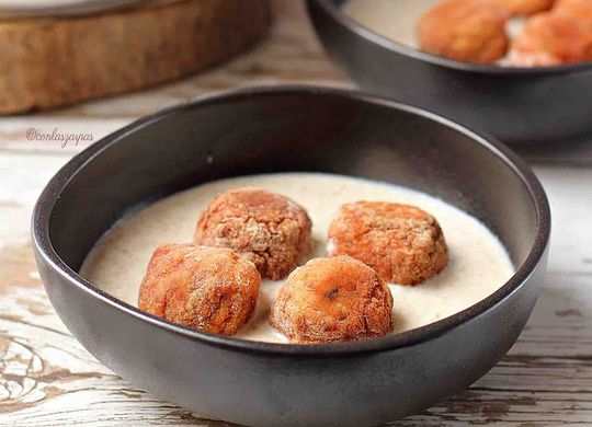 Albóndigas en salsa de setas fácil