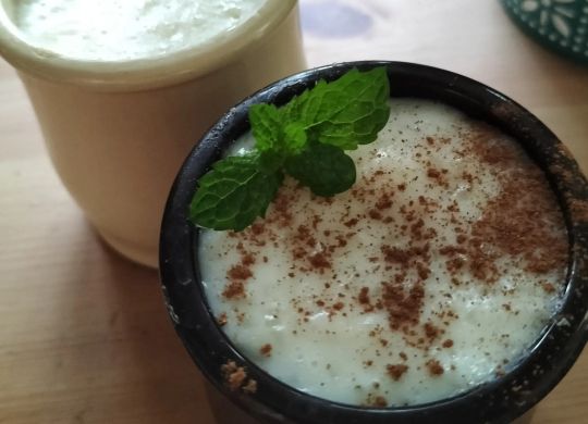 Arroz con leche cremoso avainillado
