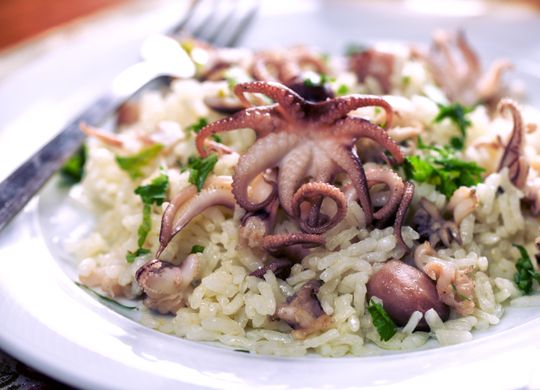 Arroz con pulpo travieso