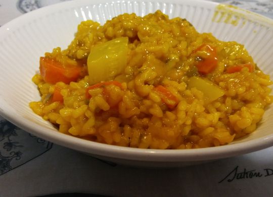 Arroz meloso con verduras