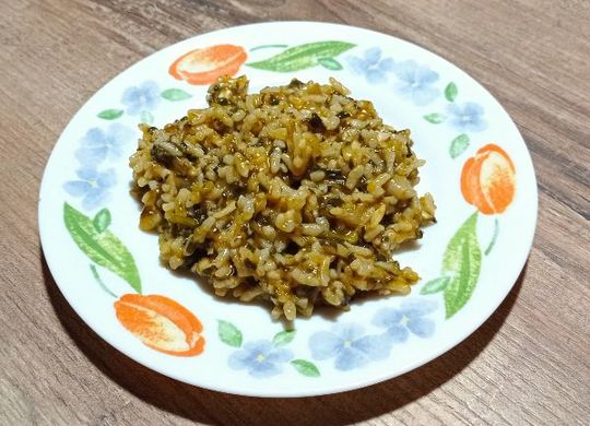 Arroz meloso de acelgas