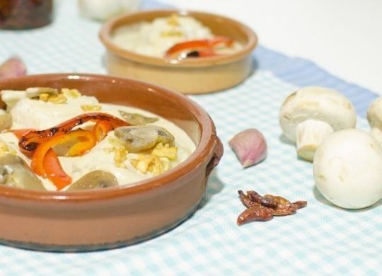 Bacalao al pil-pil de champiñones