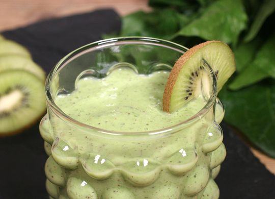 Batido de kiwi y espinacas