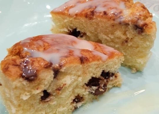 Bizcocho de limón con pepitas de chocolate