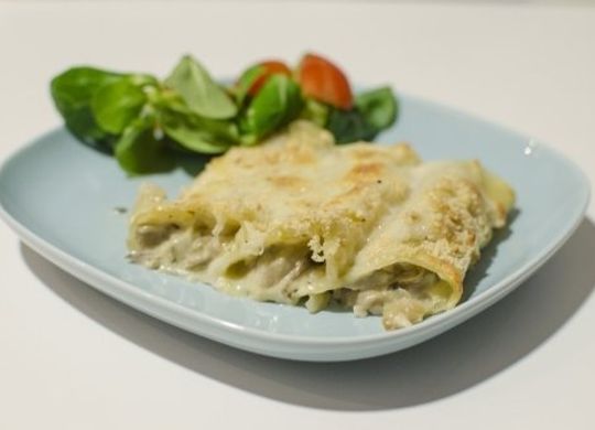 Canelones de setas