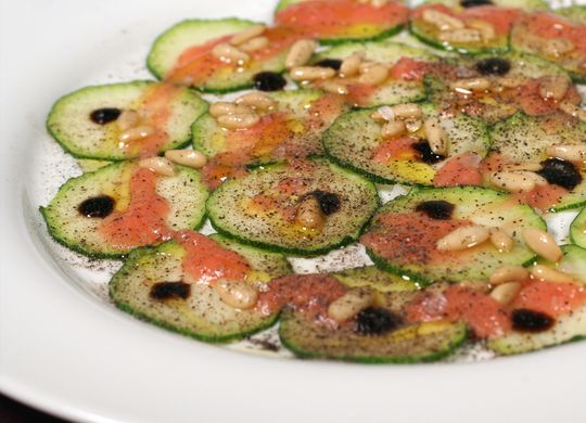 Carpaccio de calabacín