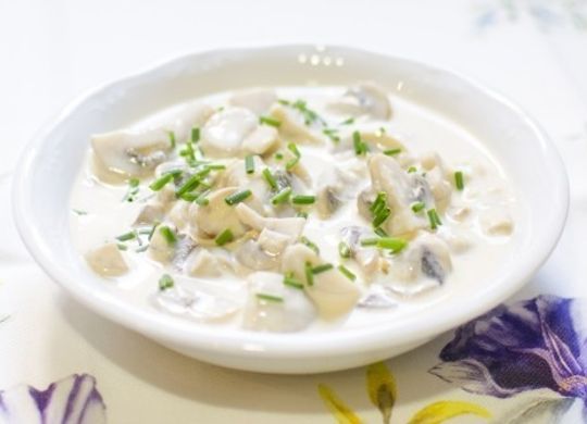 Champiñones a la crema
