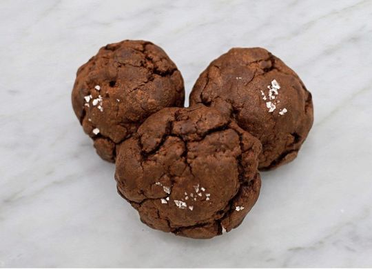 Cookies de trufa de chocolate y sal