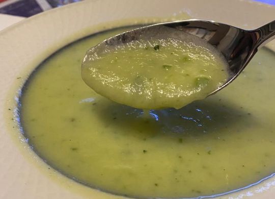 Crema de calabacín de Diego