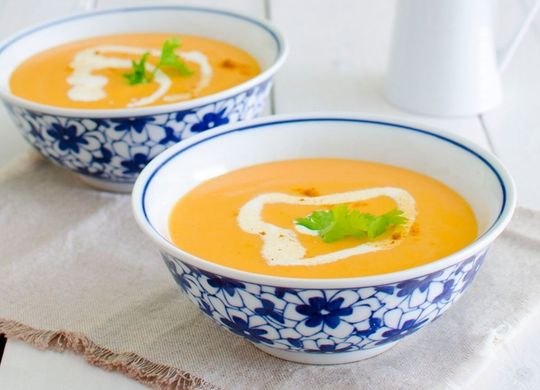 Crema de calabaza al curry