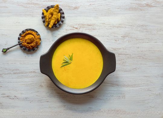 Crema de calabaza con cúrcuma