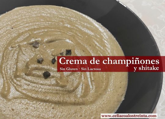 Crema de champiñones y shiitake con vino blanco #C30