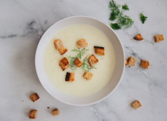 Crema de coliflor fácil y sana