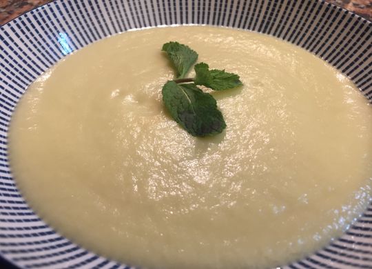 Crema de espárragos blancos