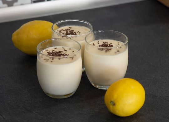 Crema de limón con leche condensada