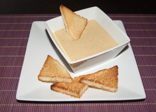 Crema de mejillones