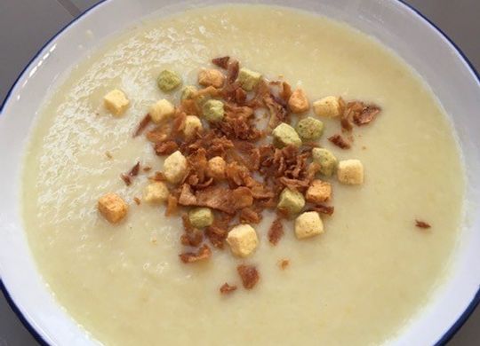 Crema de puerros para Gon