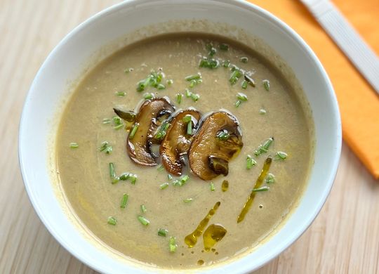Crema de setas (Portobello y Shiitake)