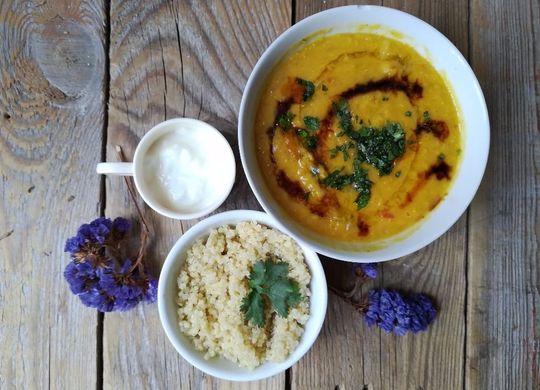 Dahl de lentejas rojas