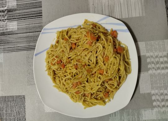 Espaguetis con verduras buenísimas