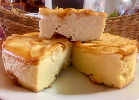 Flan de manzana ligero