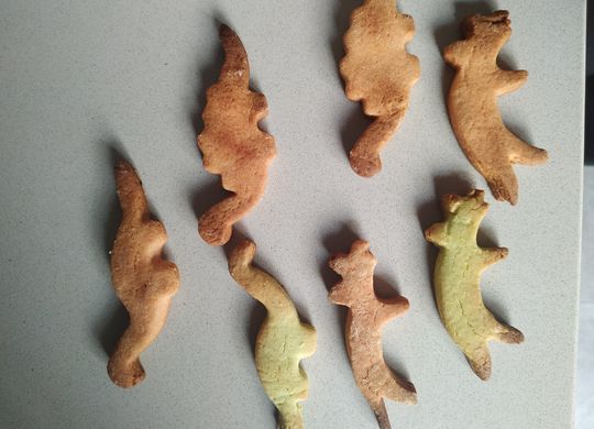 Galletas de dinosaurios